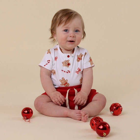 GingerBread Short Sleeve Organic Bodysuit