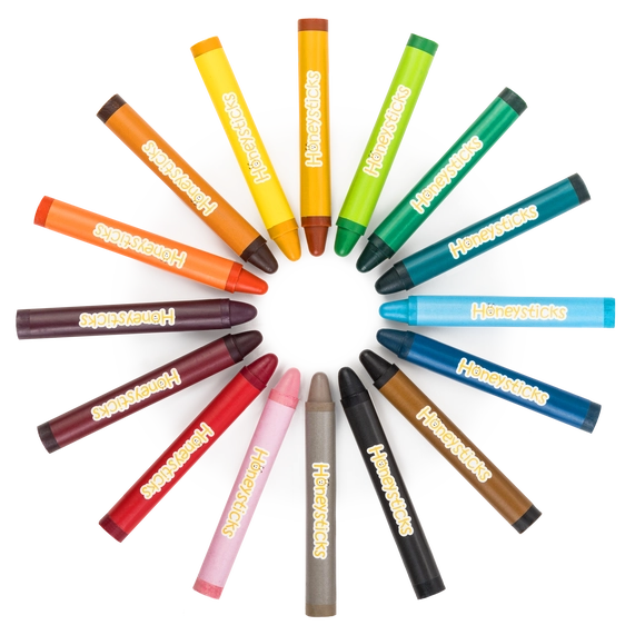Honeysticks Jumbo Crayons 16 pack