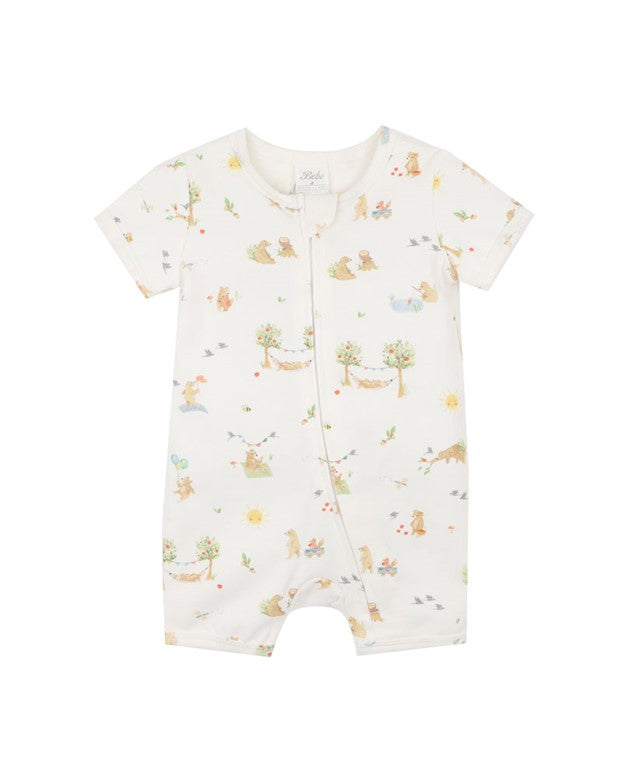 Romper Short Sleeve Bear