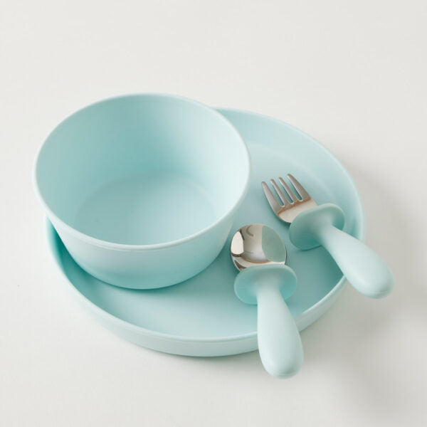 Plate and Bowl Set Blue
