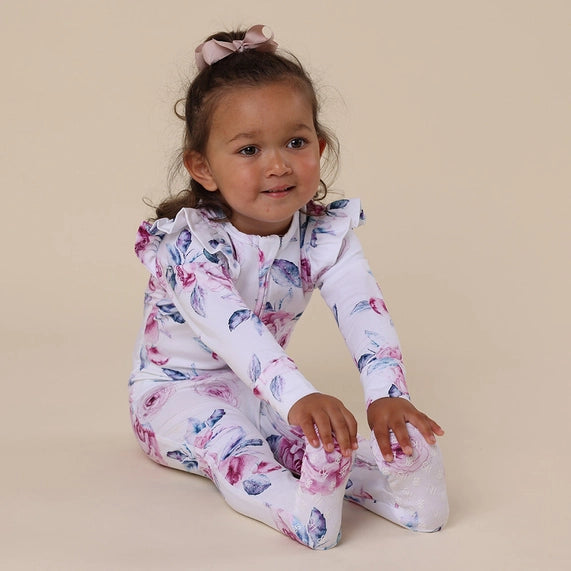 Lilac Skies Organic Sleepsuit