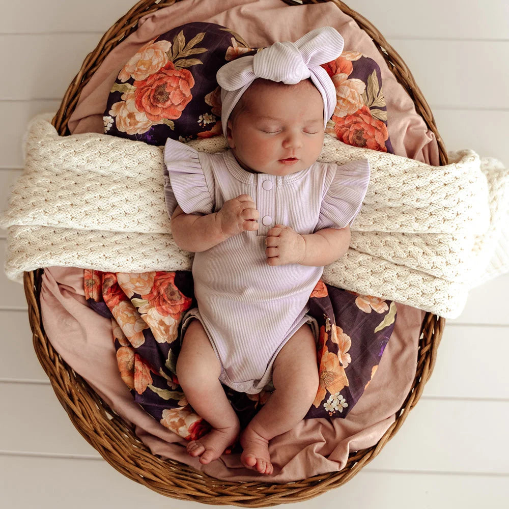 Lavender Short Sleeve Bodysuit