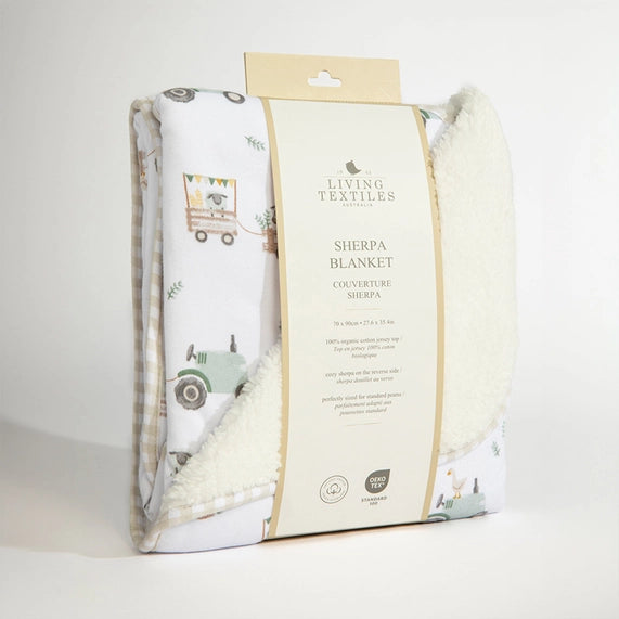 Tractor Ride Sherpa Blanket