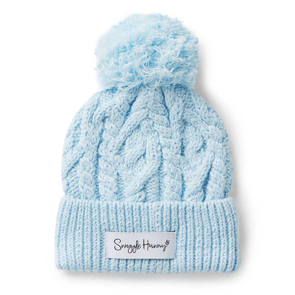 Beanie Blue Organic Knit