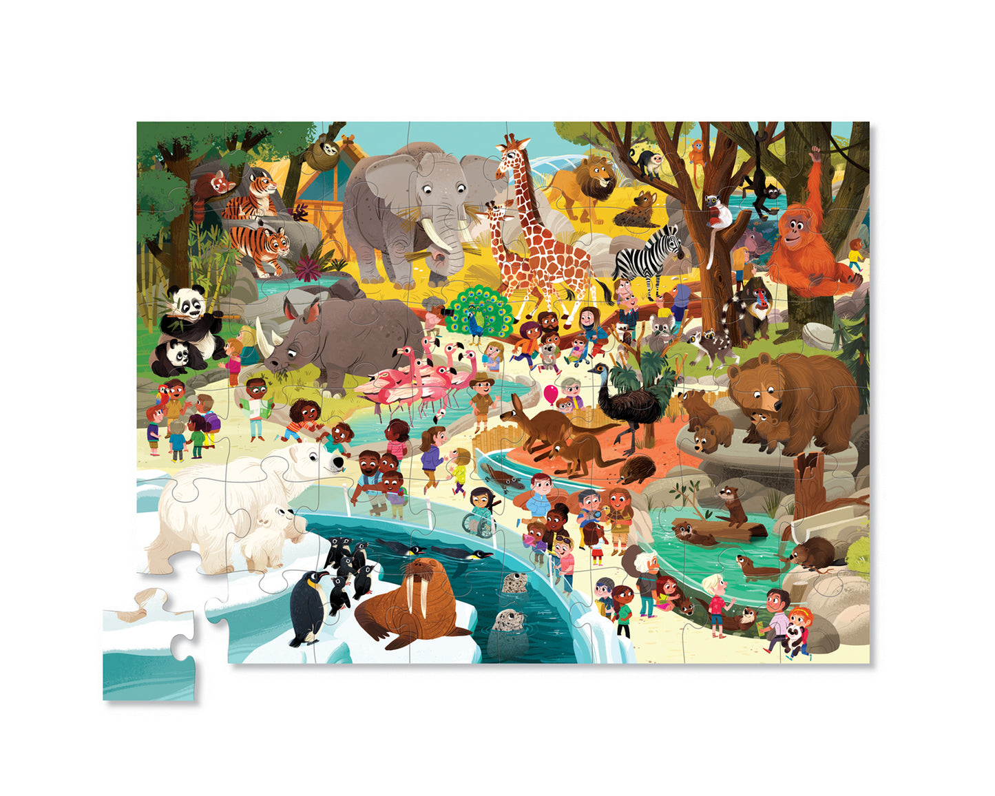Day at The Zoo Puzzle  48 piece