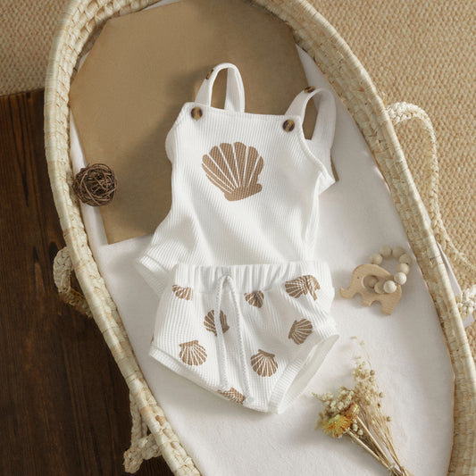 Shell Bodysuit and Shorts Set