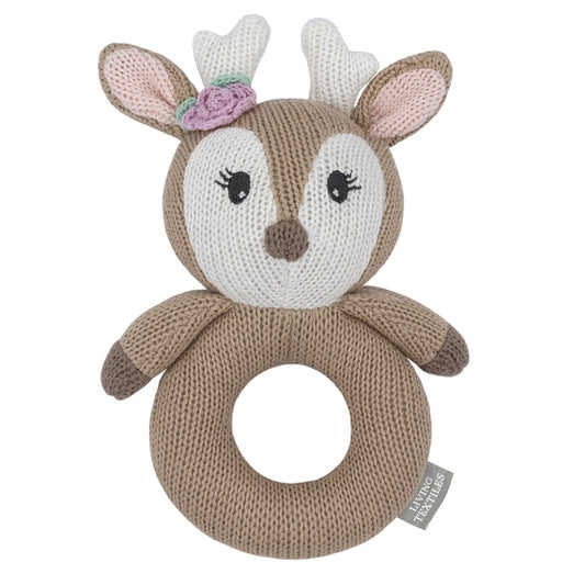 Rattle Ava the Fawn Knitted