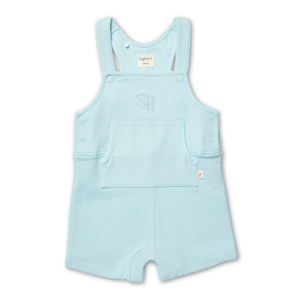 Baby Blue Joey Organic Overalls Short