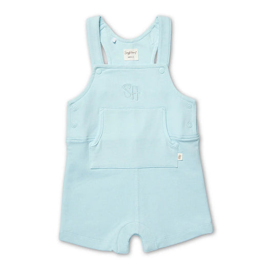 Baby Blue Joey Organic Overalls Short