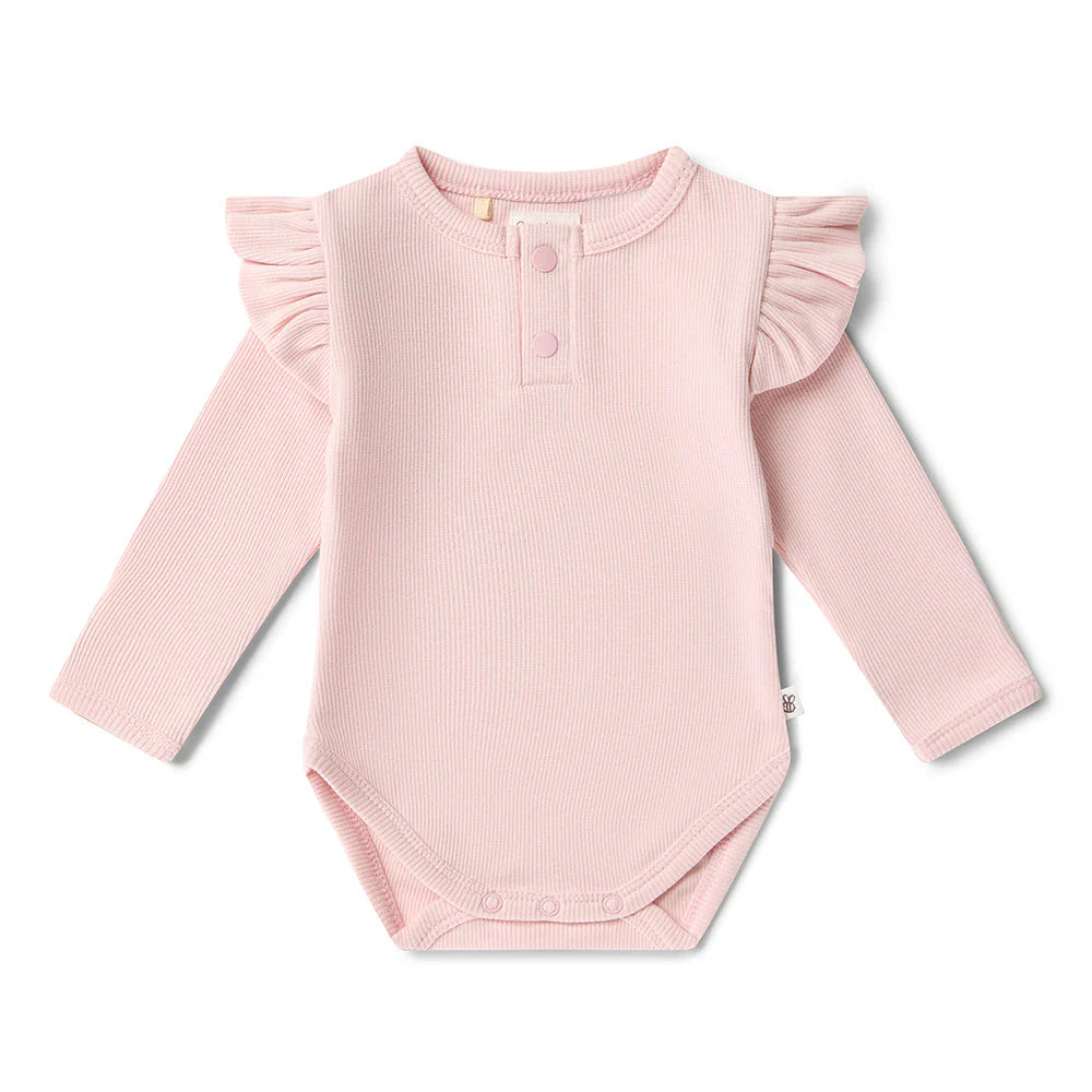 Bodysuit Baby Pink Organic Cotton