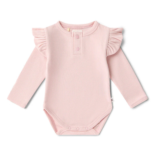 Bodysuit Baby Pink Organic Cotton