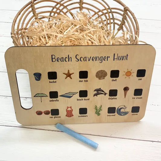 Scavenger Hunt Board Beach
