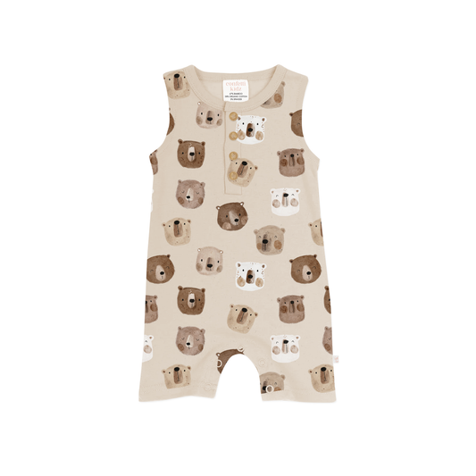 Romper Sleeveless Beary Cute