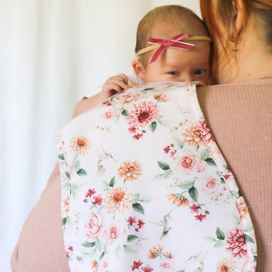Burp Bib Birds and Blooms