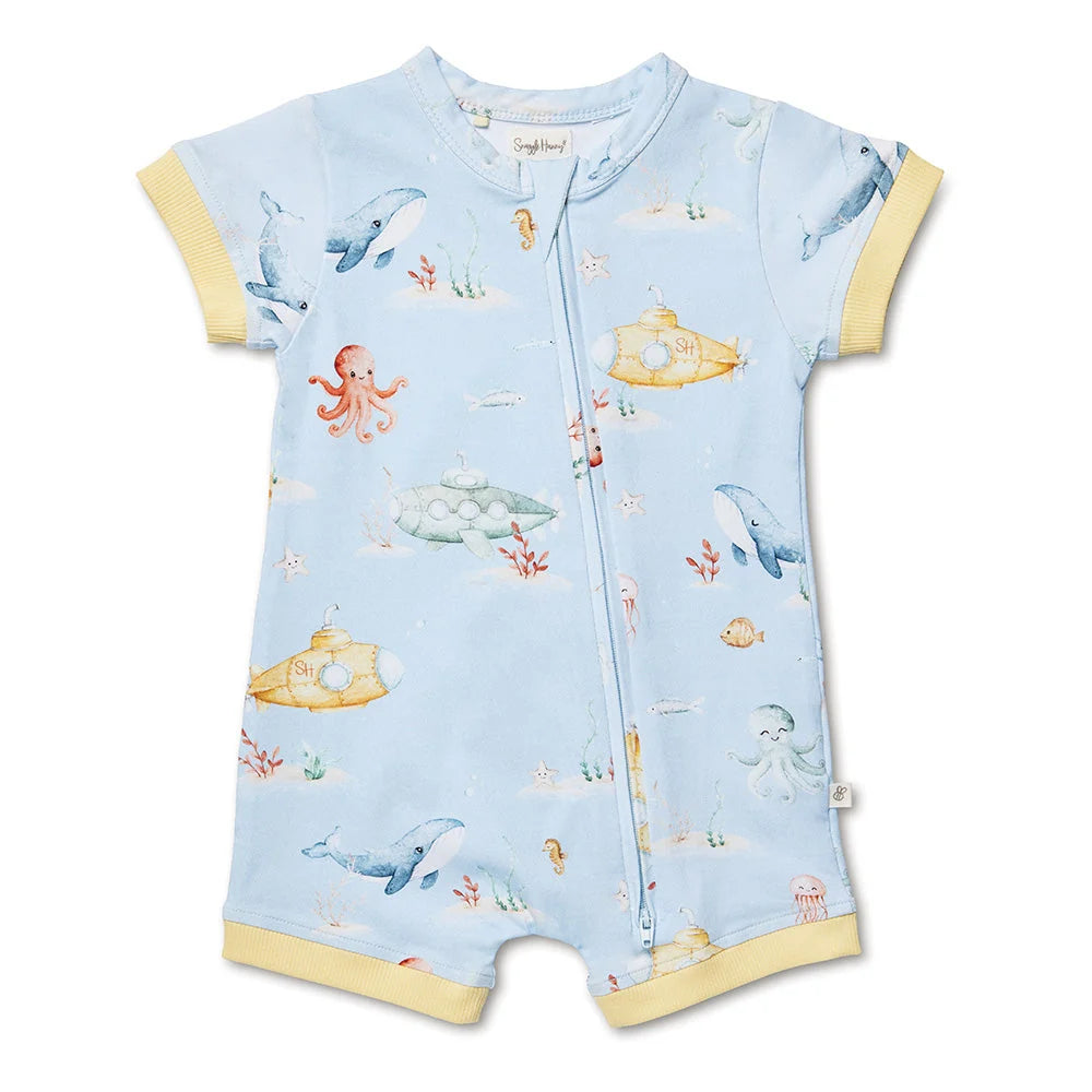 Blue Little Sub Shortie