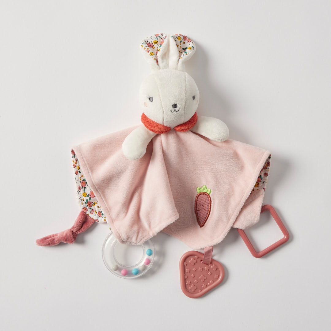 Hugglies Bunny Comforter Pink