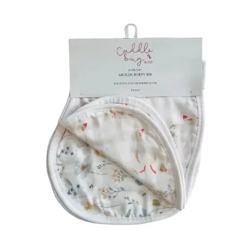 Burp Bib Set Goosey Gander and Meadow