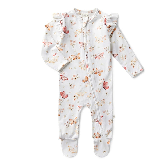 Butterfly Organic Snuggle Sleepsuit