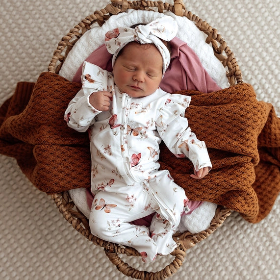 Butterfly Organic Snuggle Sleepsuit