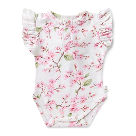 Cherry Blossom Short Sleeve Bodysuit