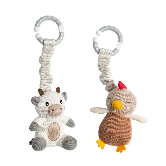 Pram Toys Cow and Chicken