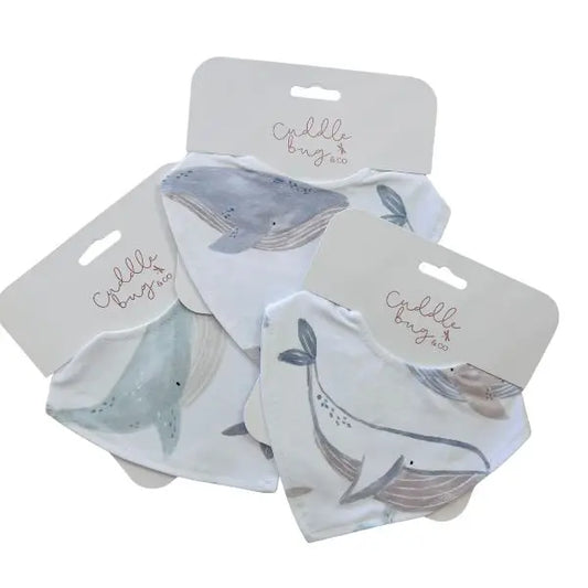 Dribble Bib Waterproof Whales