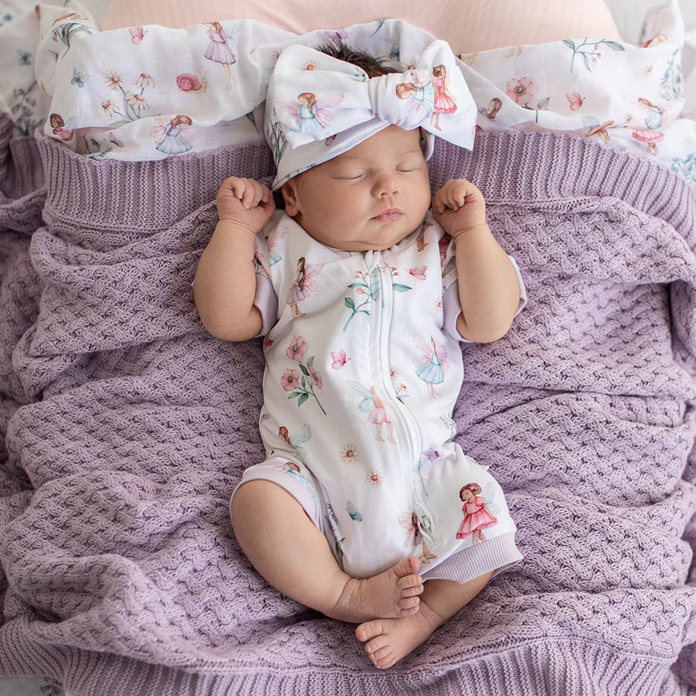 Fairy Garden Organic Shortie Romper