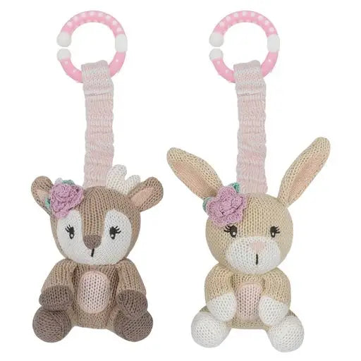 Fawn and Rabbit Stroller Toys