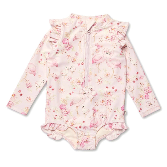 Flamingo Frill Swimsuit