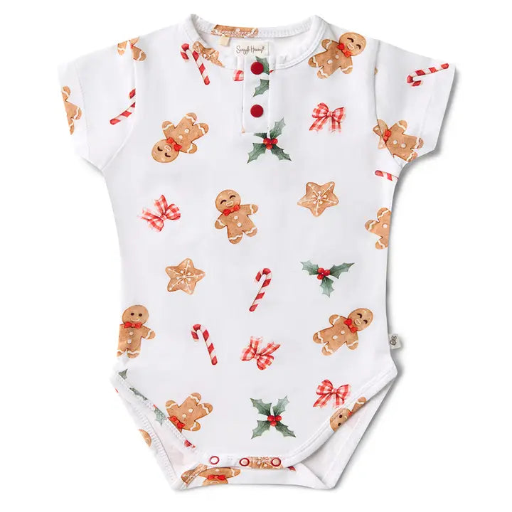 GingerBread Short Sleeve Organic Bodysuit