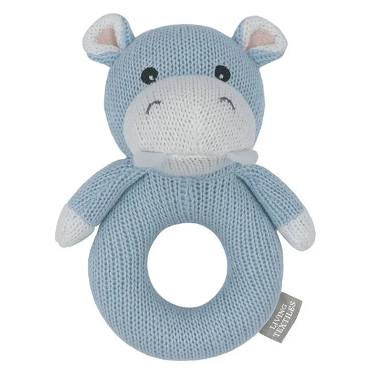 Rattle Henry The Hippo Knitted