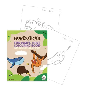 Honeystick's Toddler First Colouring Book