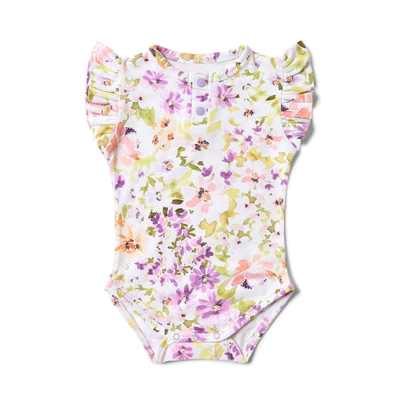 Isla Organic Bodysuit with Frill