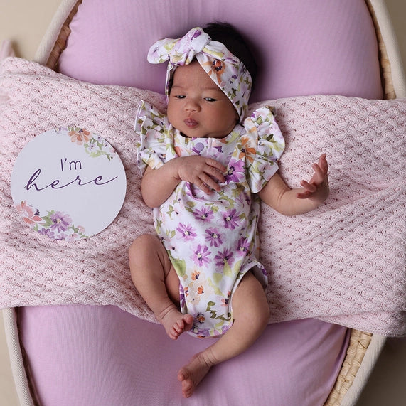 Isla Organic Bodysuit with Frill