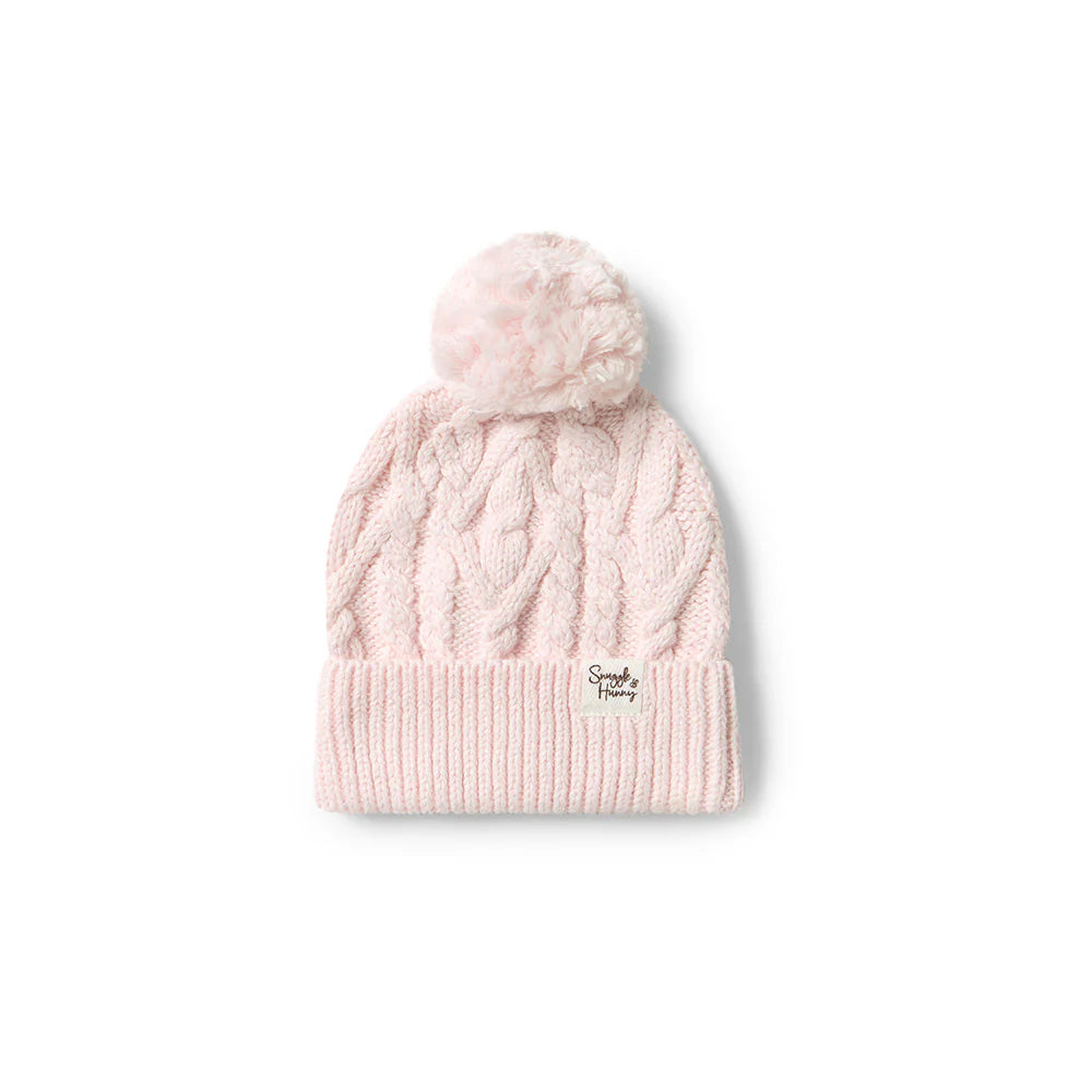 Beanie Pink Organic Knit