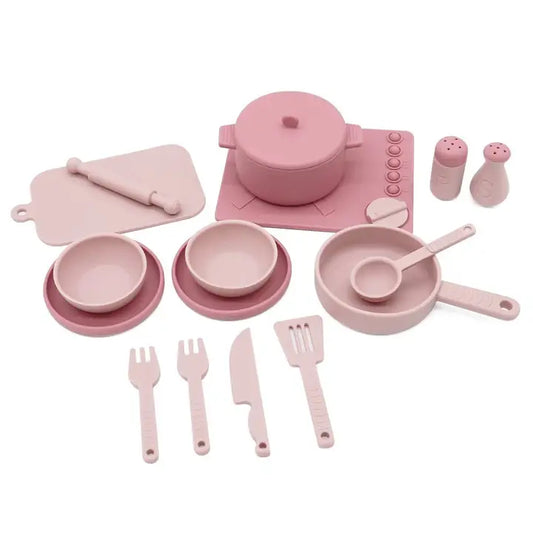 Silicone Cookware Set pink