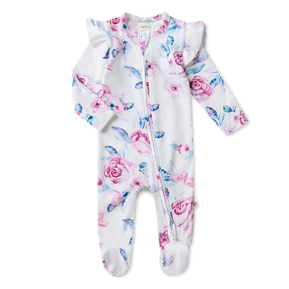Lilac Skies Organic Sleepsuit
