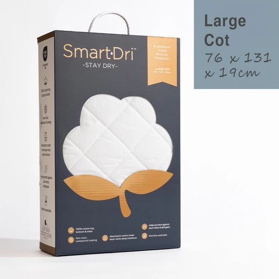 Mattress Protector Large Cot Smat Dri