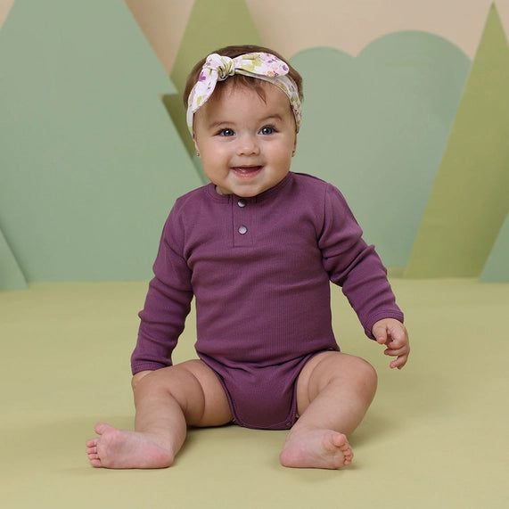 Bodysuit Long Sleeve Organic Mulberry