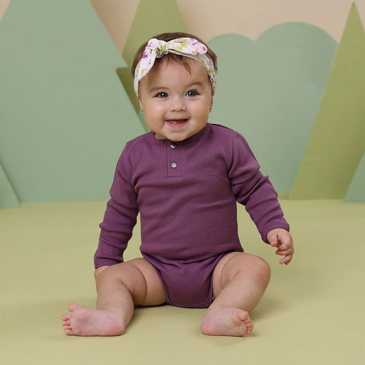 Bodysuit Long Sleeve Organic Mulberry