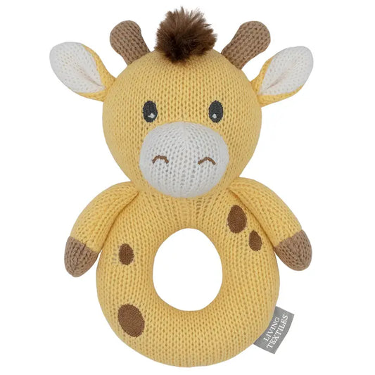 Rattle Noah The Giraffe Knitted