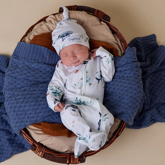 Ocean Organic Snuggle Sleepsuit