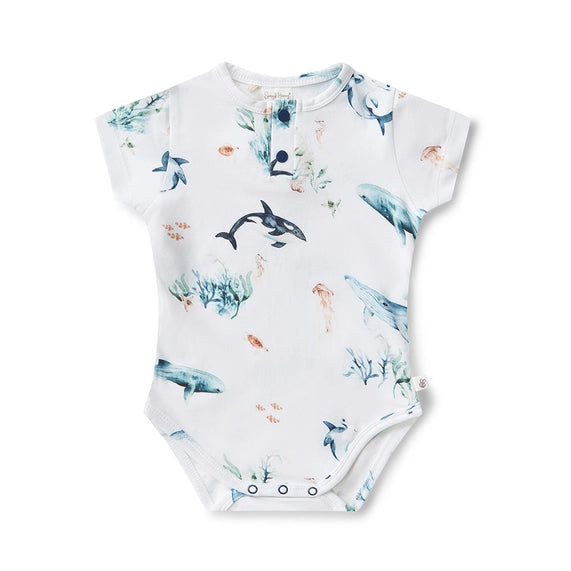 Ocean Short Sleeve Bodysuit