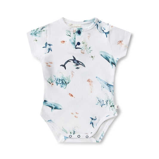 Ocean Short Sleeve Bodysuit