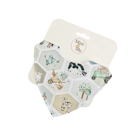 Dribble Bib Waterproof  Patch wood Farm