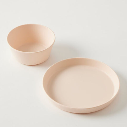 Plate and Bowl Set Pink