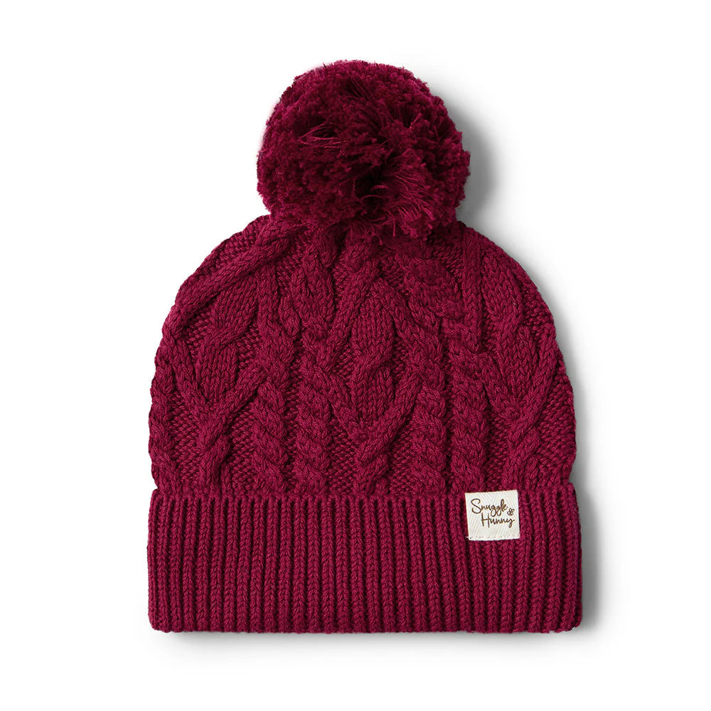 Beanie Raspberry Organic Knit Child