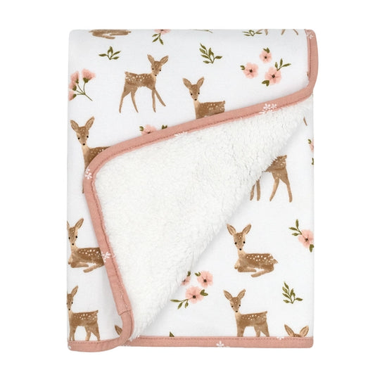 Sophie's Garden Sherpa Blanket