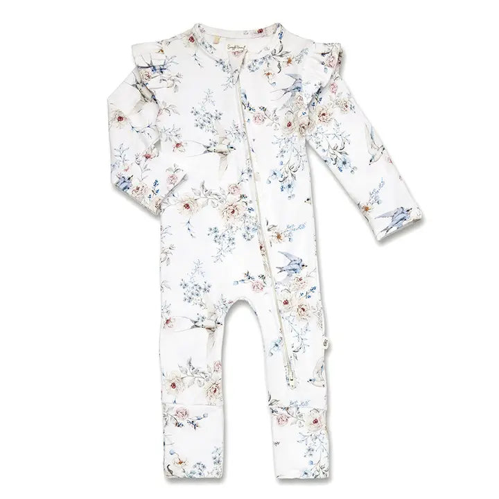 Sweet Swallows Snugglesuit Romper