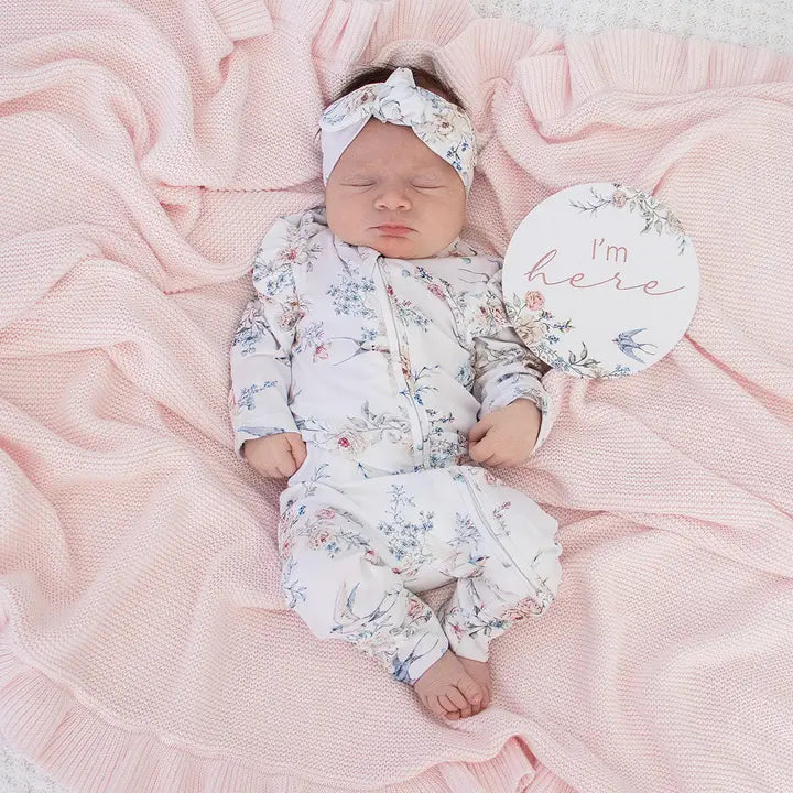 Sweet Swallows Snugglesuit Romper